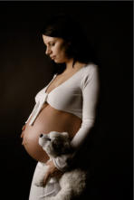 Babybauch Schwangerschaft Kuscheltier Fotograf Bremen